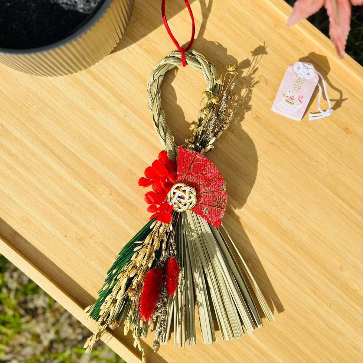 Handcrafted Rectangular Shimenawa Japanese Wreath